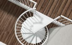 DIY metal spiral staircase, drawings