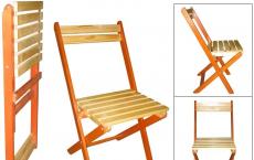 How to make a folding chair with your own hands?